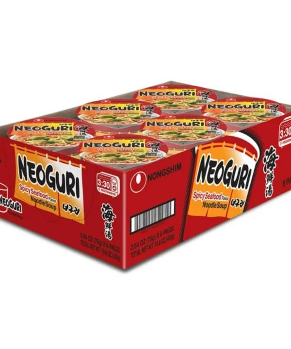 Nongshim Neoguri Spicy Seafood Cup 6 Pack