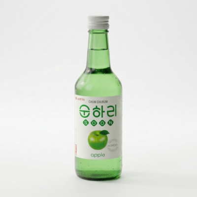 Lotte Soju Chum Churum Manzana Verde 360 ml | Soju Coreano Sabor Manzana Verde