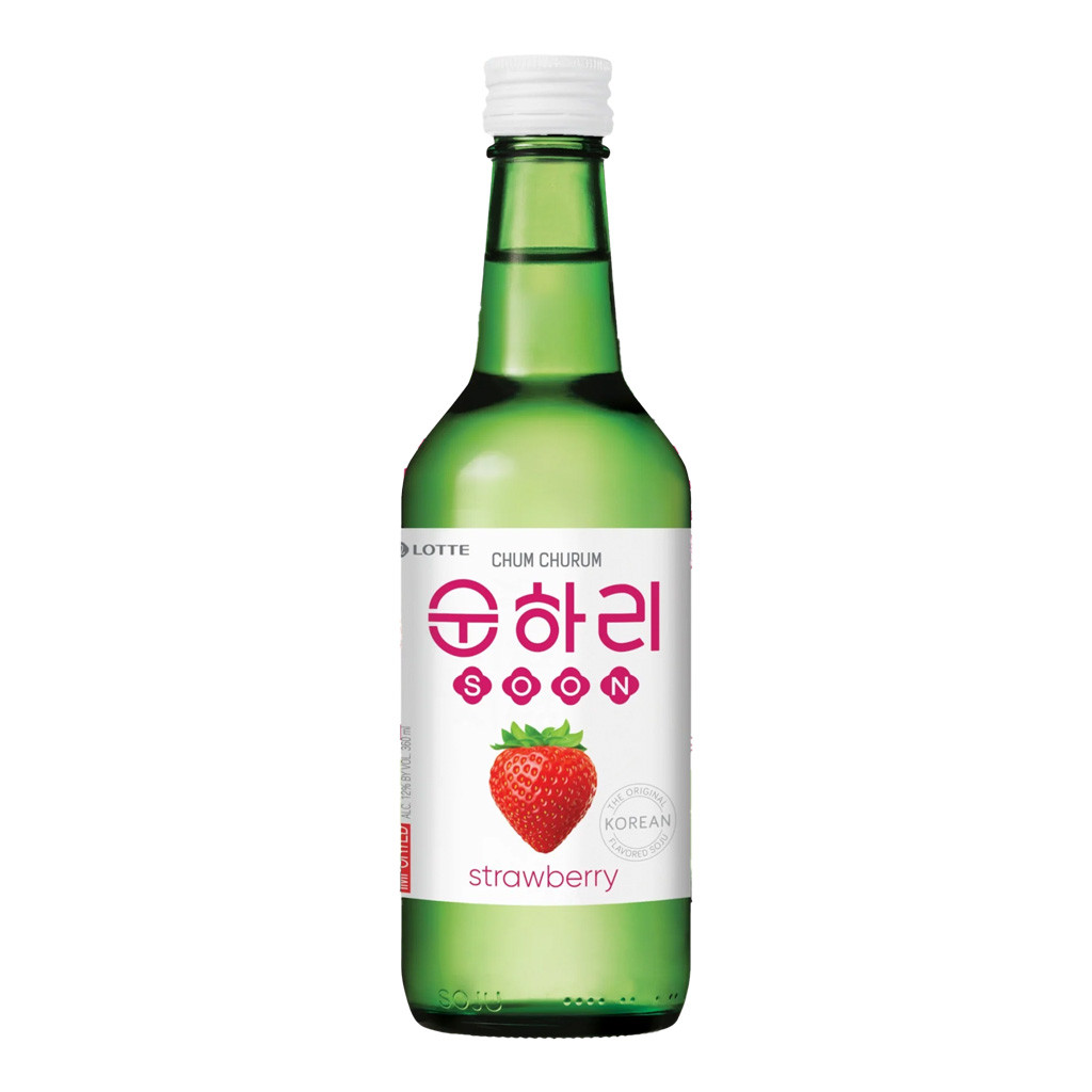 Lotte Soju Chum Churum Fresa 360 ml