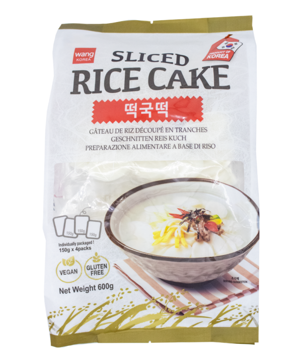 Wang Sliced Pastel de Arroz Tteokbokki Tteock 600 gr