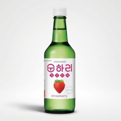 Soju Coreano Lotte Chum Churum Fresa 360ml – Bebida Destilada Suave y Dulce