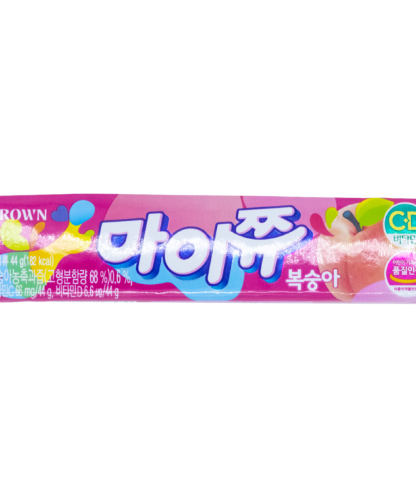 Crown Mychew Durazno 44 g | Dulce Coreano Masticable (Chicloso) Sabor Durazno
