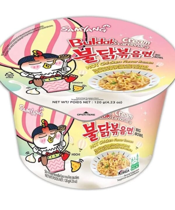 Samyang Buldak Hot Chicken Bowl Cream Carbonara 120gr