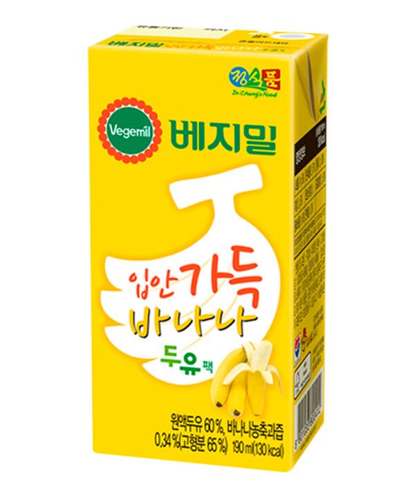 Vegemil Leche Sabor Banana de Soya 190ml