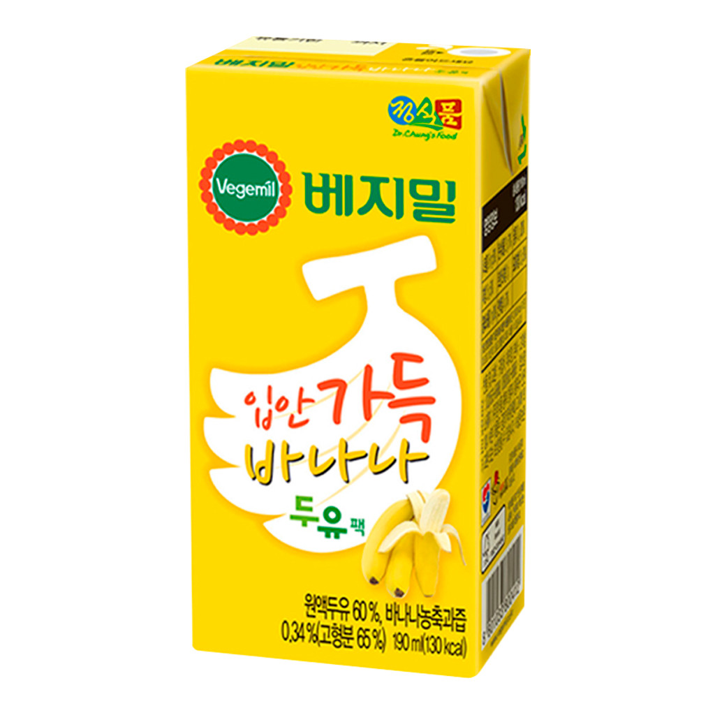 Vegemil Leche Sabor Banana de Soya 190ml