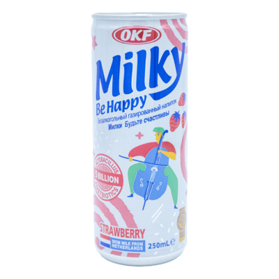 Okf Milky Be Happy Sabor Strawberry 250 ml