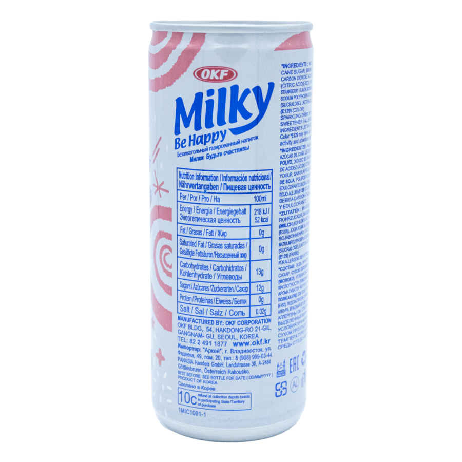 Okf Milky Be Happy Sabor Strawberry 250 ml - Image 2