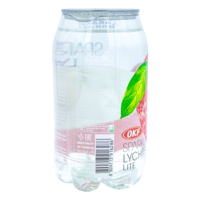 OKF Sparkling Carbonatada Sabor Lychee 350 ml - Image 3
