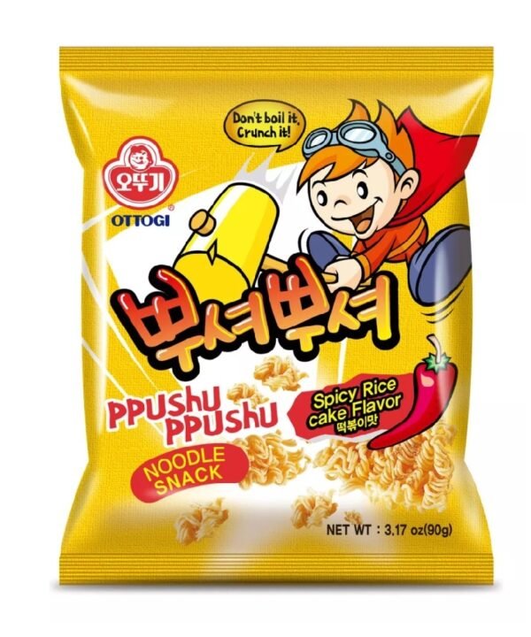 Ottogi Botana de Fideos Sabor Toppoki Picante 90gr