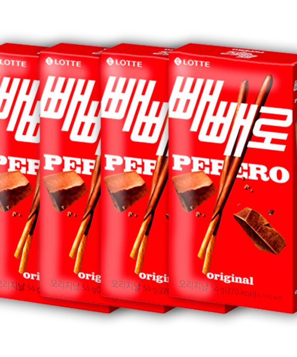 Lotte Pepero Original 4 Paquetes de 47gr c/u