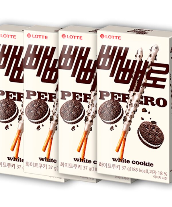 Lotte Pepero White Cookie 4 Pack