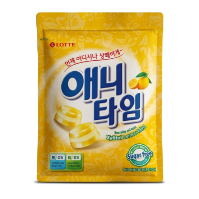 Lotte Anytime Lemon 64 g | Dulces Coreanos Sabor Limón
