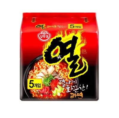 Ottogi Yeul Ramen Spicy 5 Paquete 120 c/u