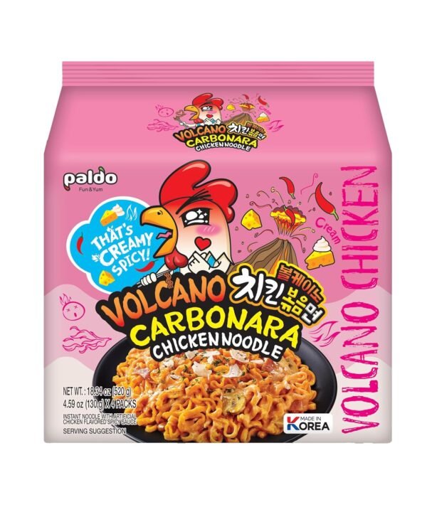 Paldo Volcano Carbonara Paquete de 4 Piezas 130gr