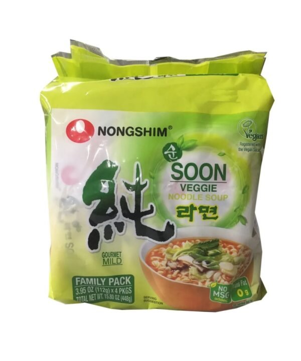 Nongshim Soon Veggie 112 gr 4 Pack