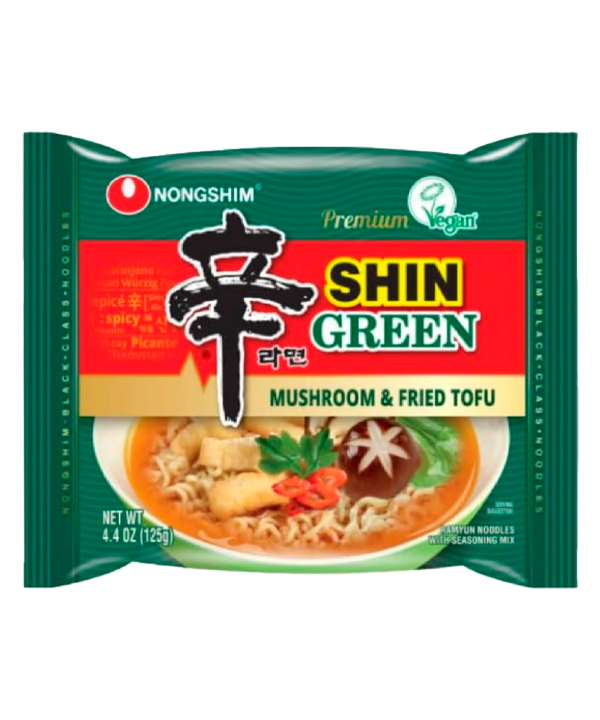Nongshim Shin Vegano con Champiñones y Tofu Frito 125 gr