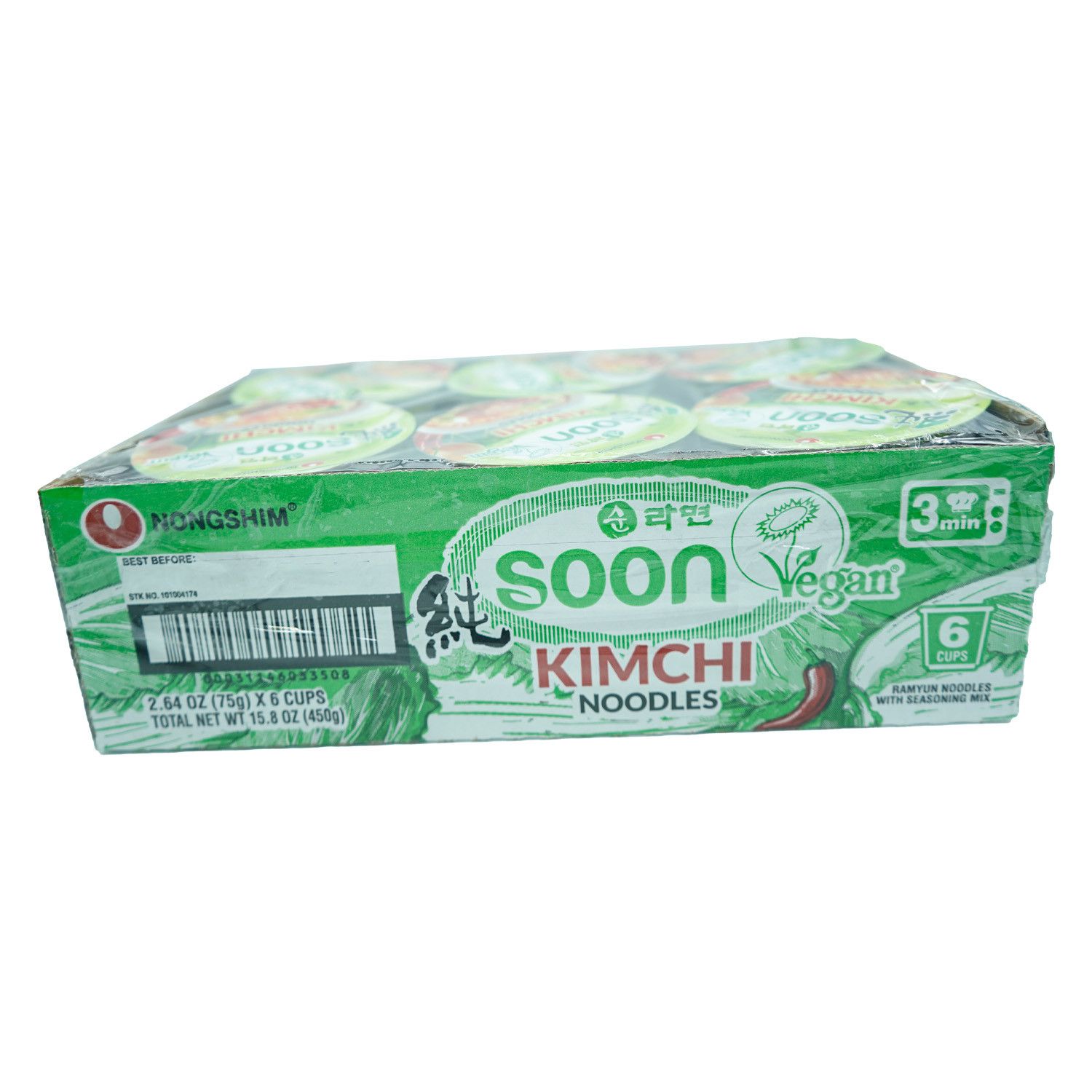 Nongshim Soon Vegan Kimchi 6 Pz Cup 75gr C/u - Image 2