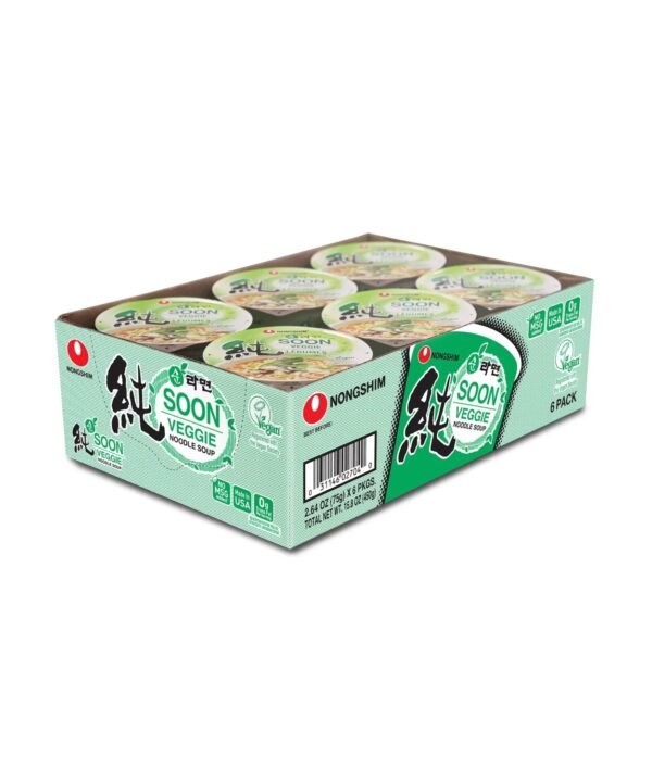 Nongshim Soon Veggie Paquete 6 De 75 Gr C/u