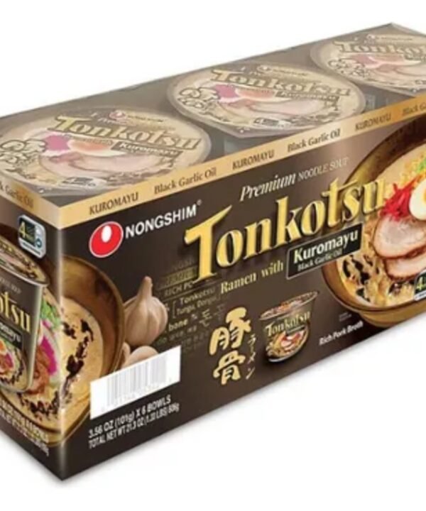 Nongshim Tonkotsu Kuromayu Paquete 6 Piezas De 101gr C/u