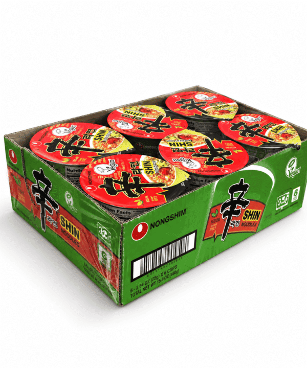 Nongshim Shin Vegan 6 Pack 75 g c/u | Ramen Coreano Vegano Picante