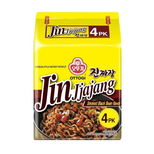 Ottogi Jin Jjajang Smoked Black Bean Paquete de 4 pz de 135 gr