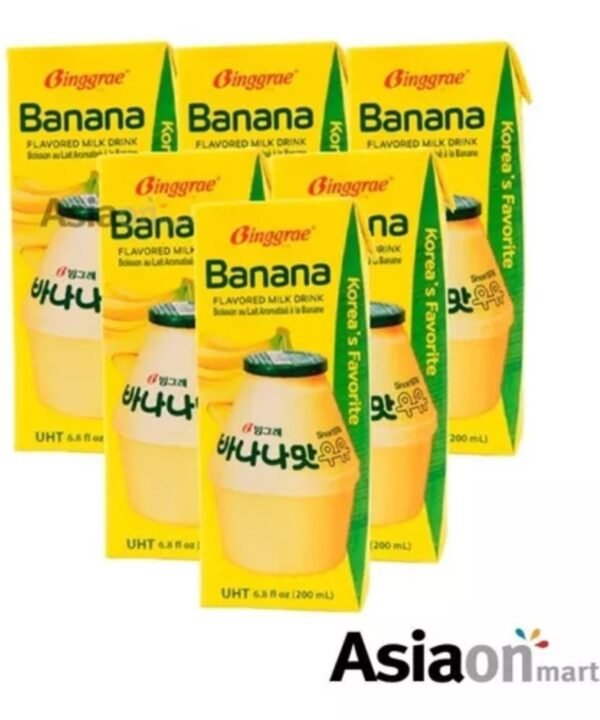 Binggrae Banana Milk 6 Pack de 200ml c/u