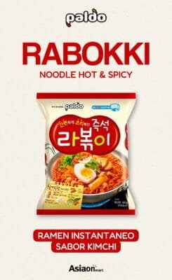 Paldo Rabokki Noodle Hot & Spicy 135 g | Ramen Coreano Picante