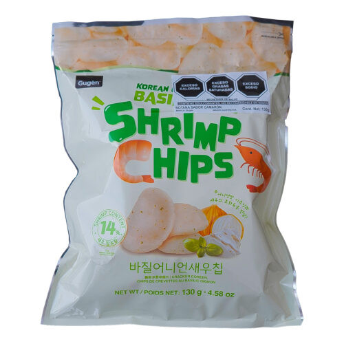 Gugën Chips de Camarón y Cebolla de Albahaca Coreana 130 gr