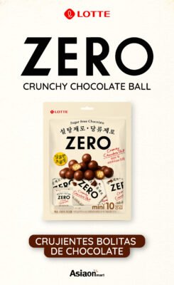 Lotte Zero Crunchy Chocolate Ball 10 Minis de 14 gr c/u