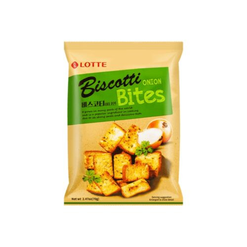 Lotte Snack Biscotti Pan Crujiente Sabor  a Cebolla 70 gr