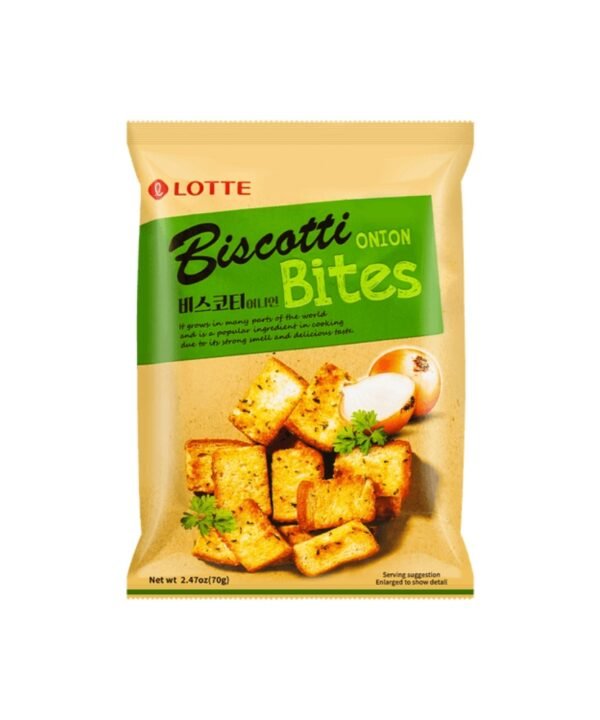 Lotte Snack Biscotti Pan Crujiente Sabor  a Cebolla 70 gr