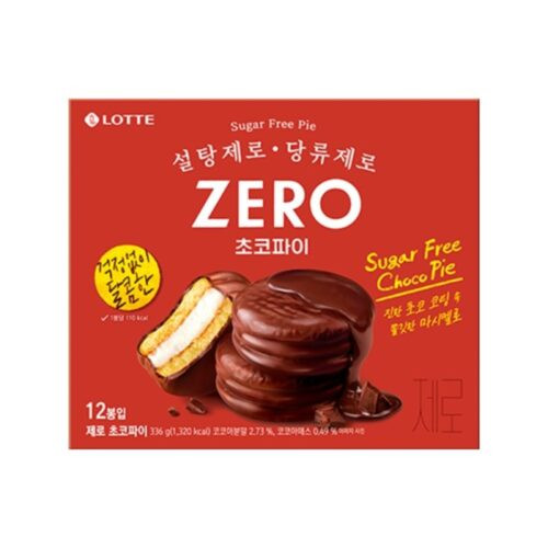 Lotte Zero Choco Pie 12 Piezas 28 gr c/u