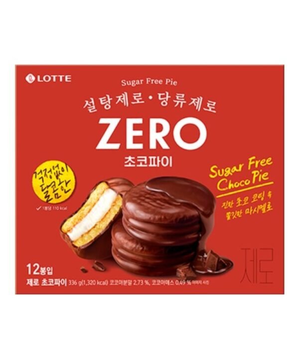 Lotte Zero Choco Pie 12 Piezas 28 gr c/u