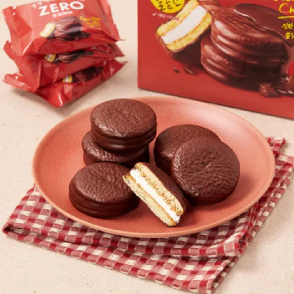 Lotte Zero Choco Pie 12 Piezas 28 gr c/u - Image 3