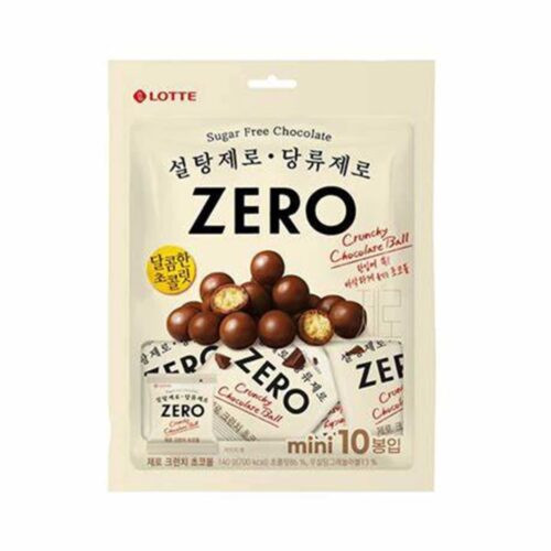 Lotte Zero Crunchy Chocolate Ball 10 Minis de 14 gr c/u