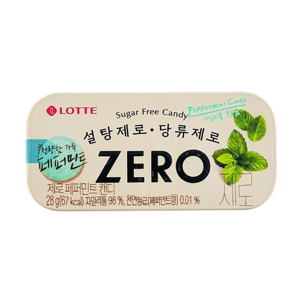 Lotte Zero Caramelo Sabor Menta 28 gr