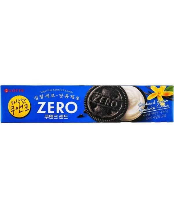 Lotte Zero Galleta Sandwich con Relleno Sabor Vainilla 96 gr