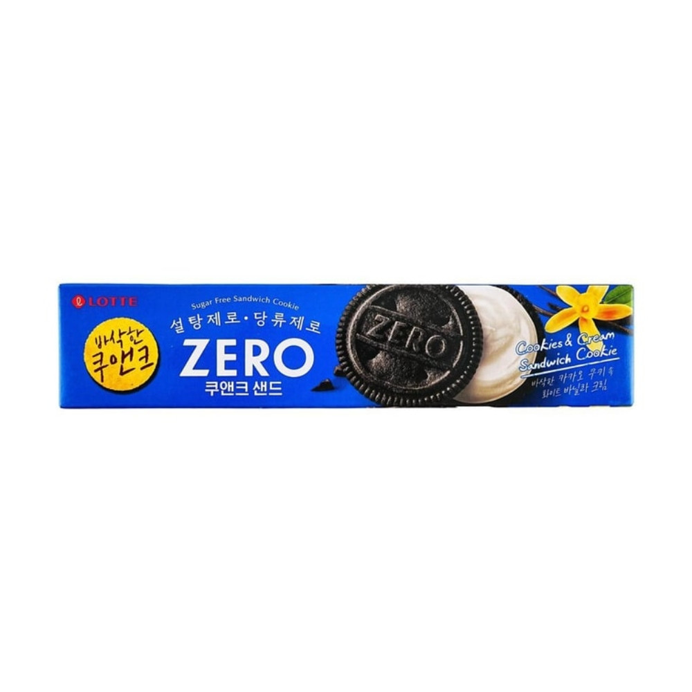 Lotte Zero Galleta Sandwich con Relleno Sabor Vainilla 96 gr