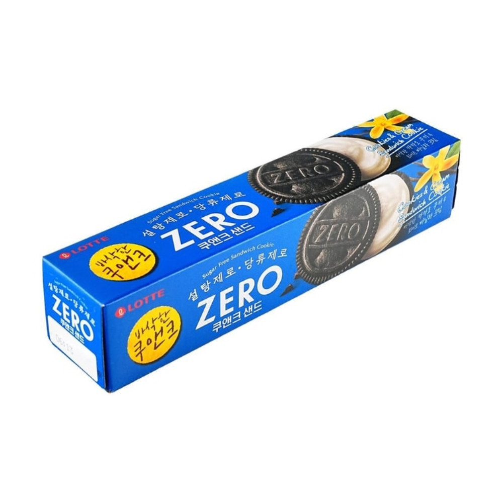 Lotte Zero Galleta Sandwich con Relleno Sabor Vainilla 96 gr - Image 2