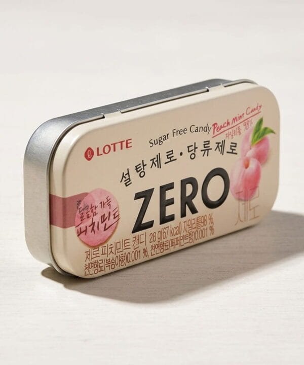 Lotte Zero Caramelo de Durazno y Menta 28 g | Dulces Coreanos