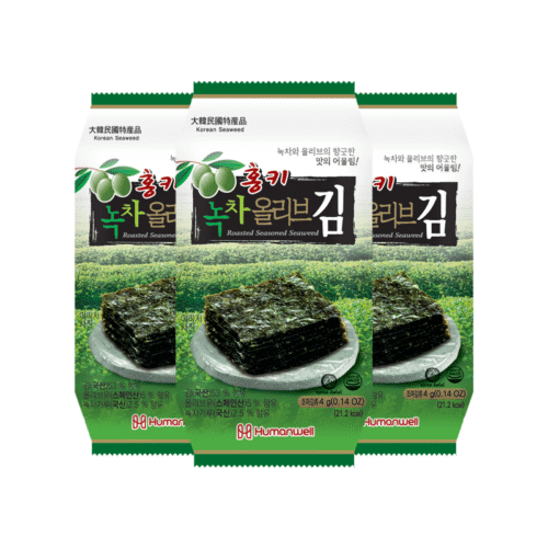 Algas Tostadas con Té Verde y Aceite de Oliva – Snack Saludable y Natural 3Pz