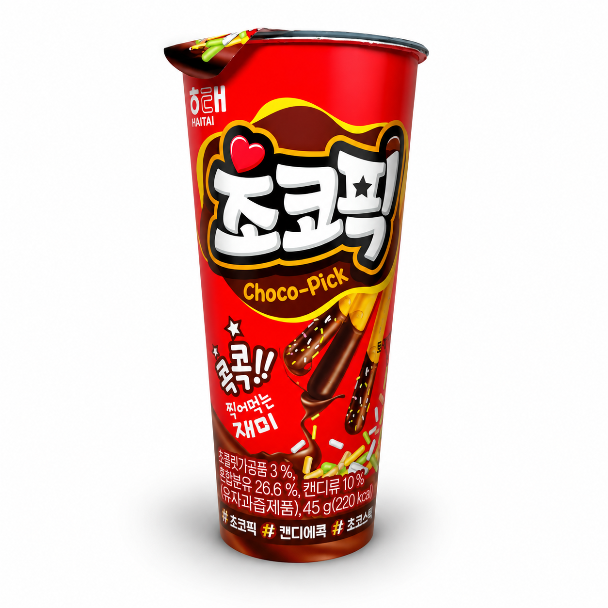 Haitai Galleta Choco con Trocitos de Caramelo 45 g | Palitos de Galleta Crujientes Haitai Galleta Choco con Trocitos de Caramelo 45 g | Palitos de Galleta Crujientes