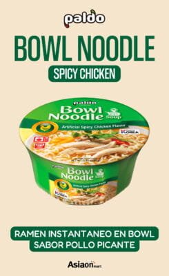 Paldo Bowl Ramen Pollo Picante 86 g | Ramen Coreano Instantáneo