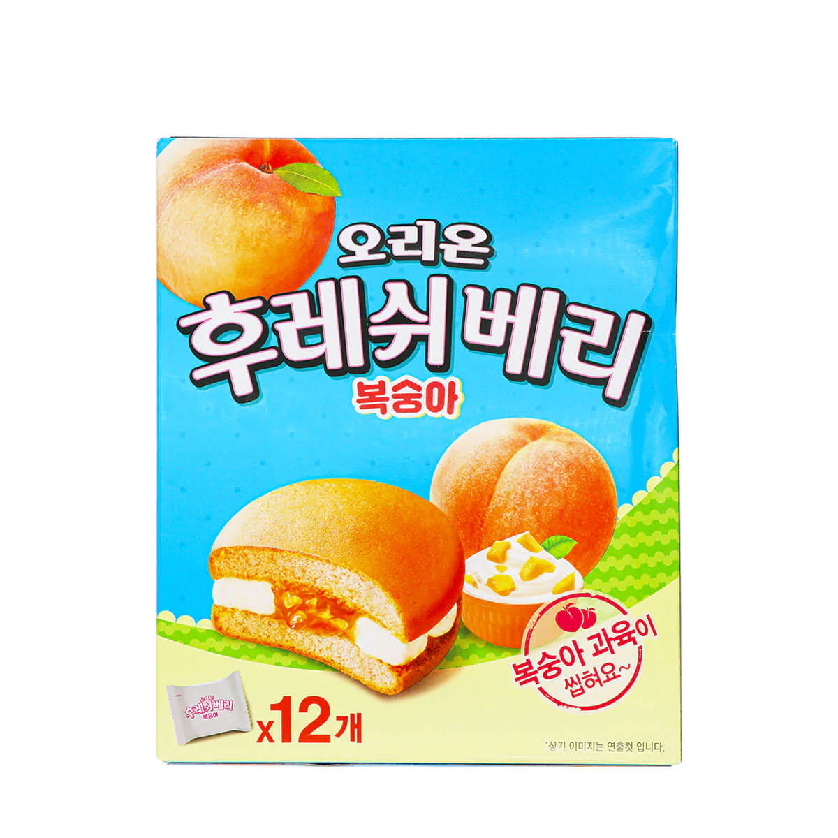 Orion Custard Con Relleno de Durazno 12 pz - Image 2
