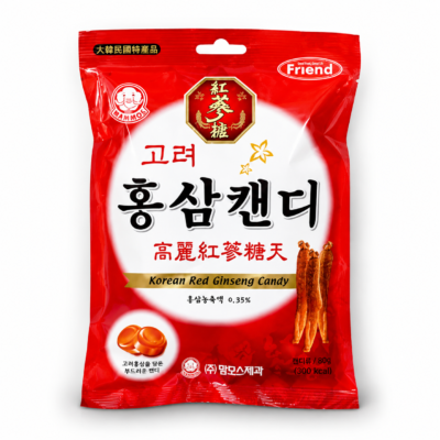Mammos Caramelo de Ginseng Korean Red 80 g | Dulce Coreano Sabor Gingseng