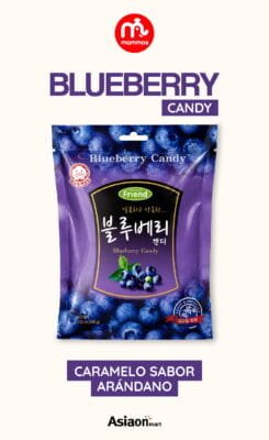 Mammos Caramelo Sabor Blueberry 80 g | Dulce Coreano de Arándano