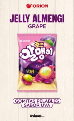 Orion Jelly Almengi Uva 81 g | Gomitas Coreanas Sabor Uva