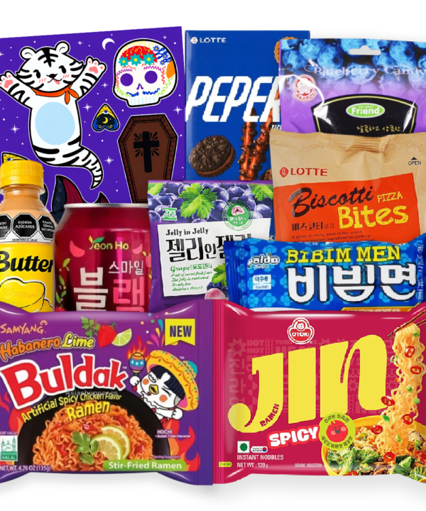 Paquete Halloween Fantasma Dulces Snacks Ramen Coreano